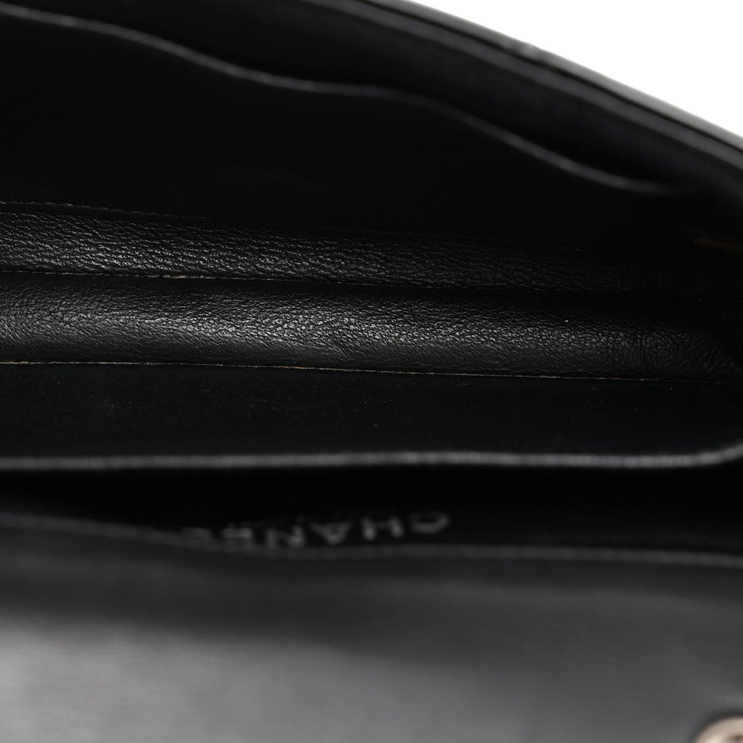 Patent Calfskin Quilted Extra Mini Rectangular Flap Black