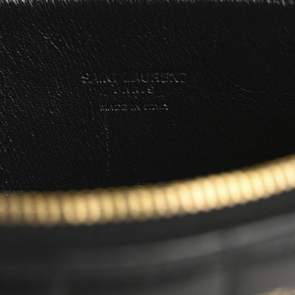 Saint Laurent Calfskin Quilted Zipped Pouch Black 6 of 10