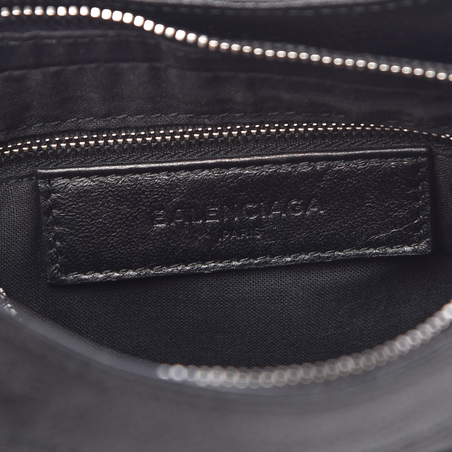 Balenciaga Chevre Silver Metallic Edge Hardware Hip Black 6 of 7