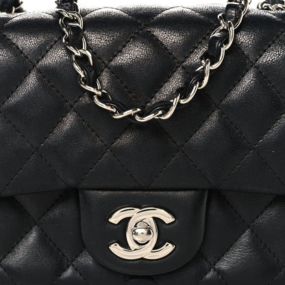 Chanel Lambskin Quilted Mini Square Flap Black 8 of 11