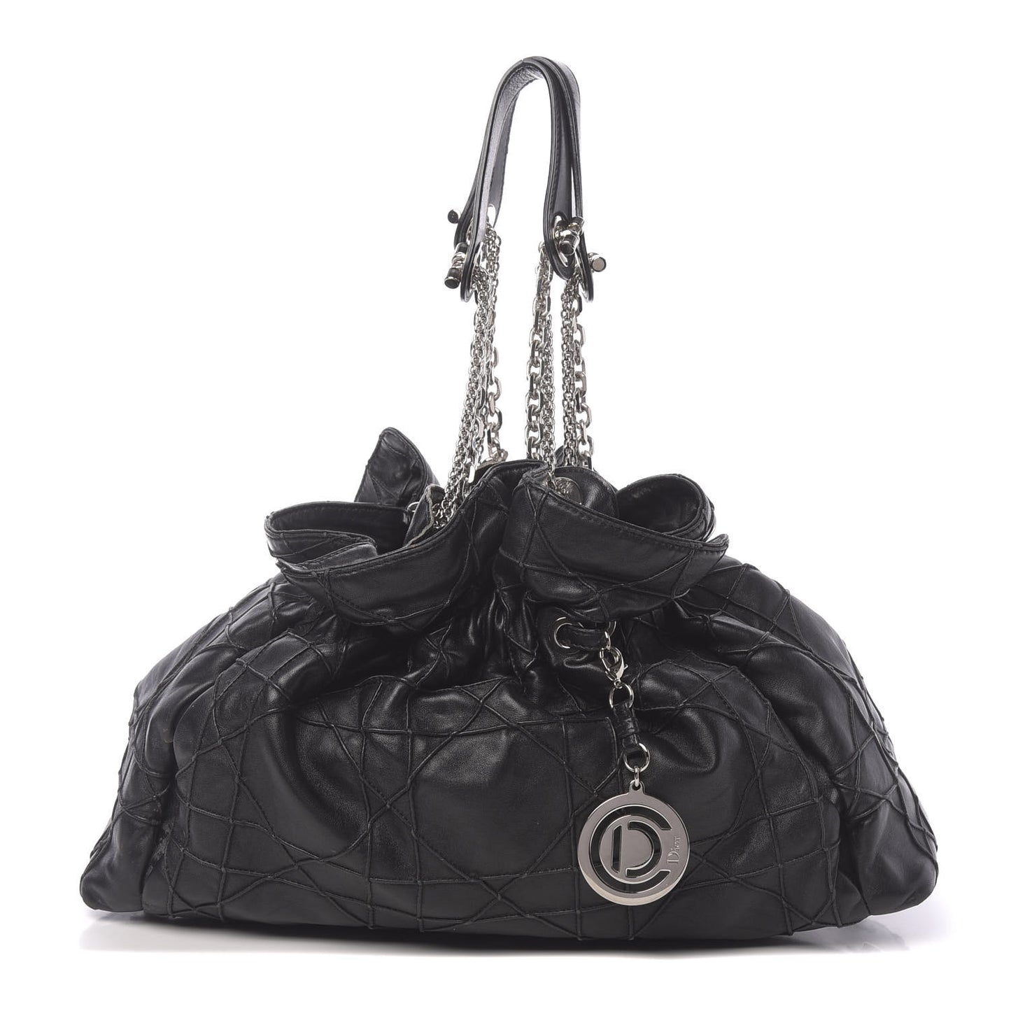 Lambskin Cannage Medium Le Trente Tote Black