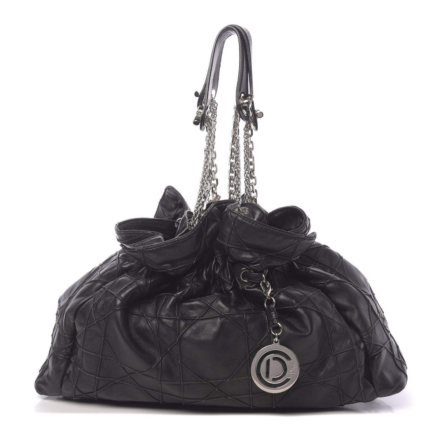 Christian Dior Lambskin Cannage Medium Le Trente Tote Black 1 of 17