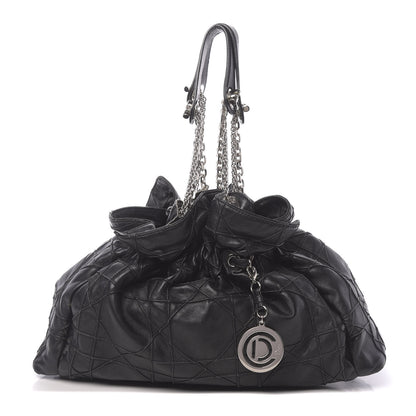Christian Dior Lambskin Cannage Medium Le Trente Tote Black 1 of 17