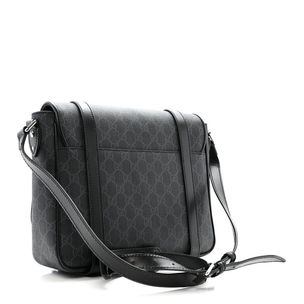 Gucci GG Supreme Monogram Textured Dollar Calfskin Retro Interlocking G ...