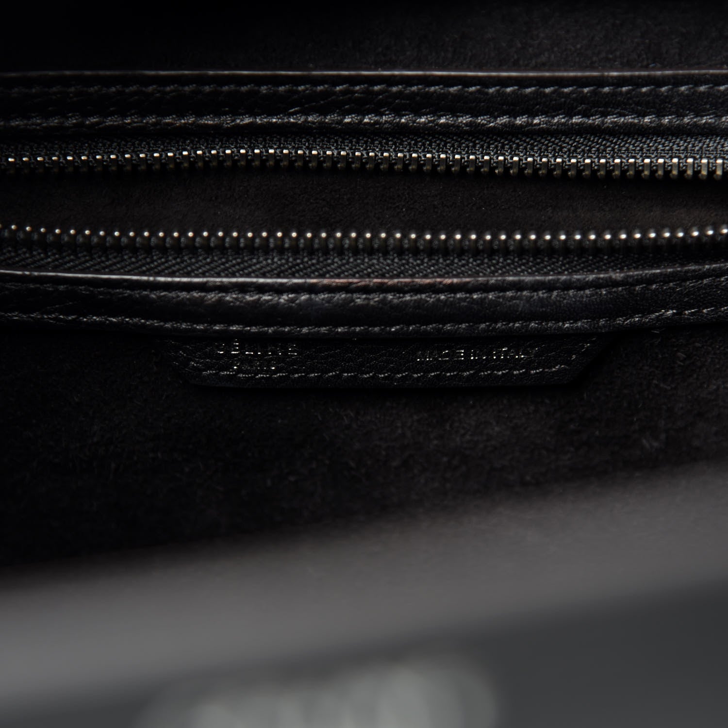 Celine Drummed Calfskin Mini Luggage Black 8 of 14
