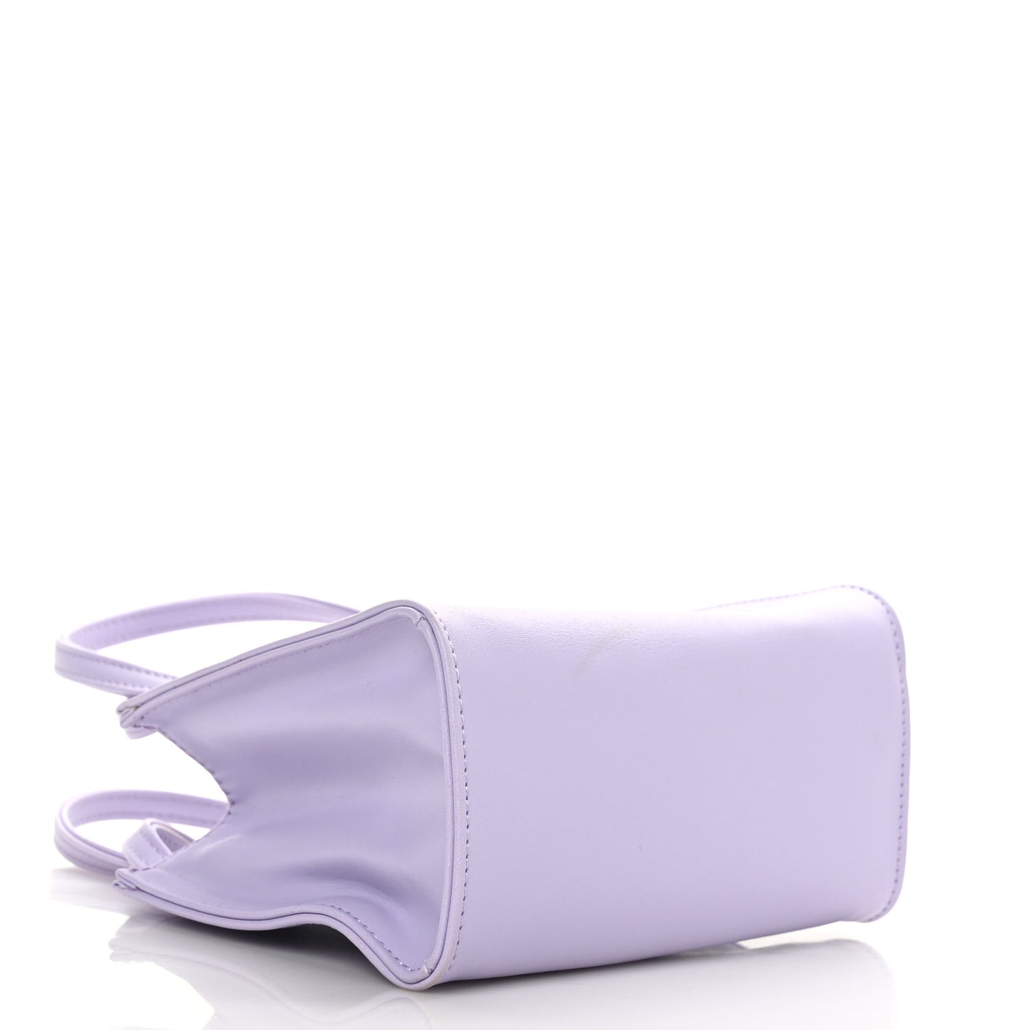 Vegan Leather Small Shopping Bag Lavender