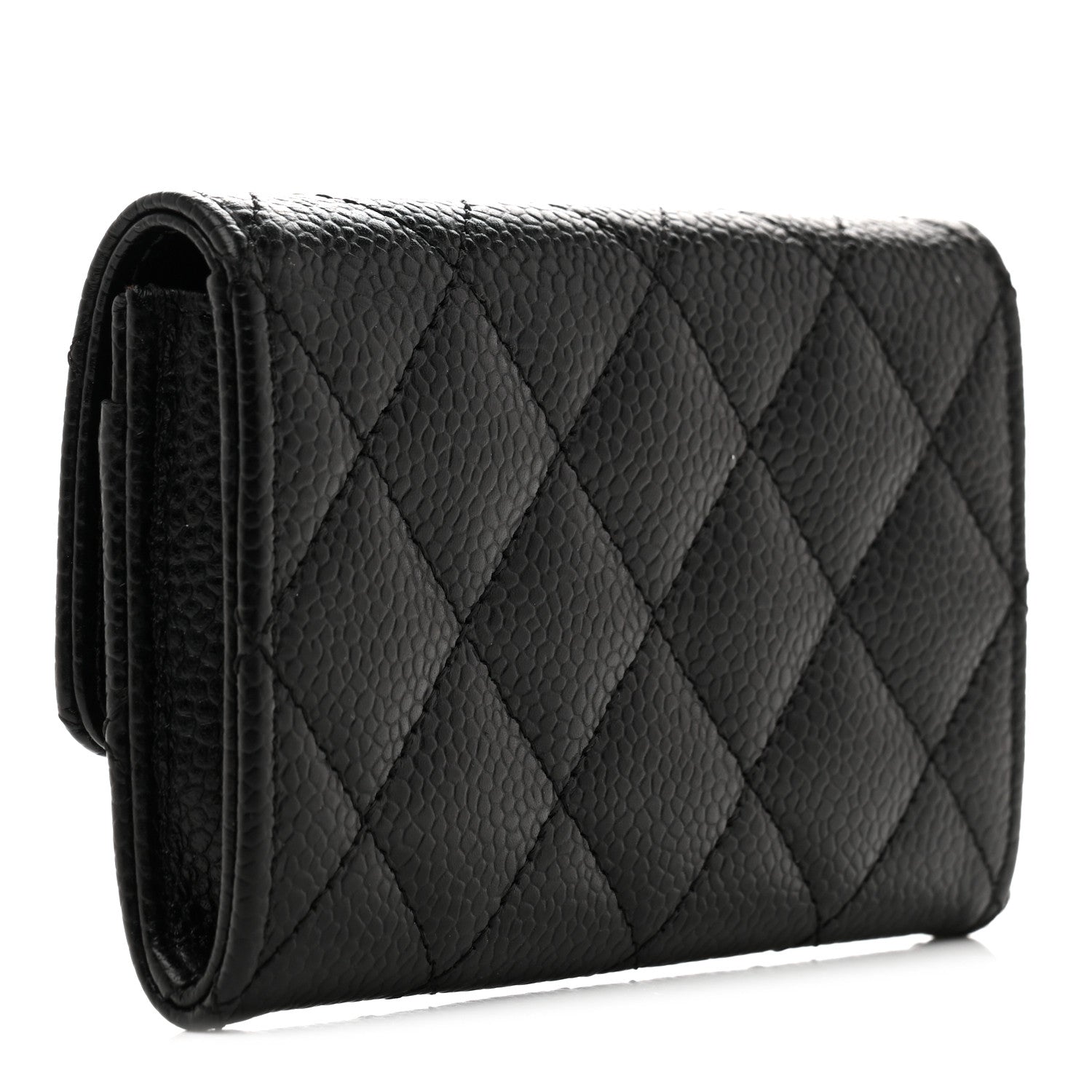 Chanel Caviar Quilted Flap Card Holder Black 3 of 10