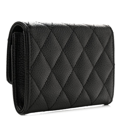 Chanel Caviar Quilted Flap Card Holder Black 3 of 10