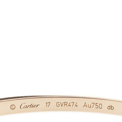 Cartier 18K Pink Gold Small LOVE Bracelet 17 3 of 7