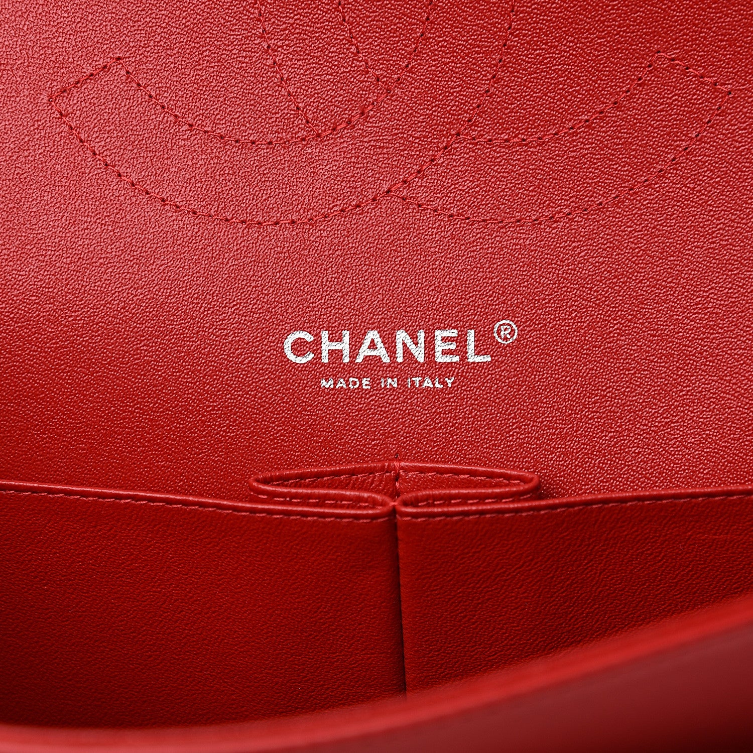 Chanel Lambskin Quilted Jumbo Double Flap Red 5 of 11