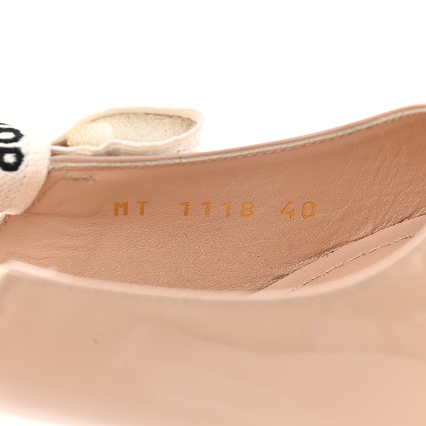 Patent Ribbon J'Adior Slingback 65mm Pumps 40 Nude