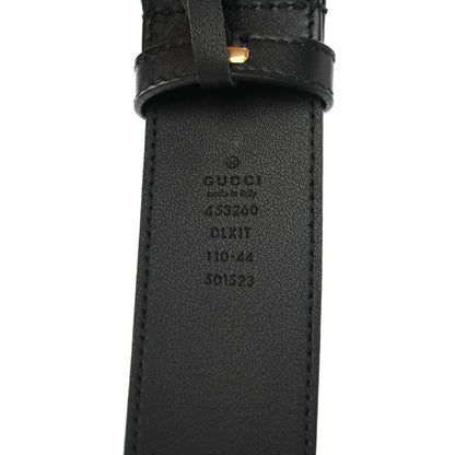 Gucci Moon Calfskin Pearl Double G 40mm Belt 110 44 Black Cream 3 of 8