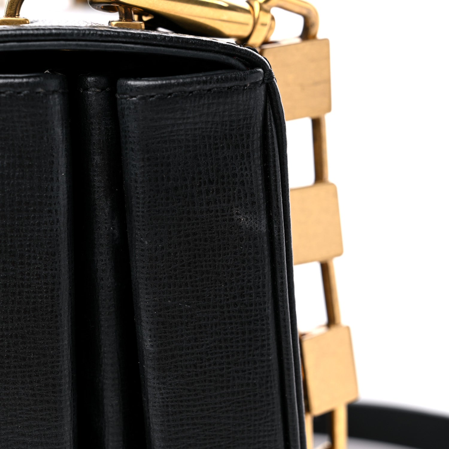 Valentino Garavani Grainy Calfskin Stud Sign Shoulder Bag Black 14 of 14