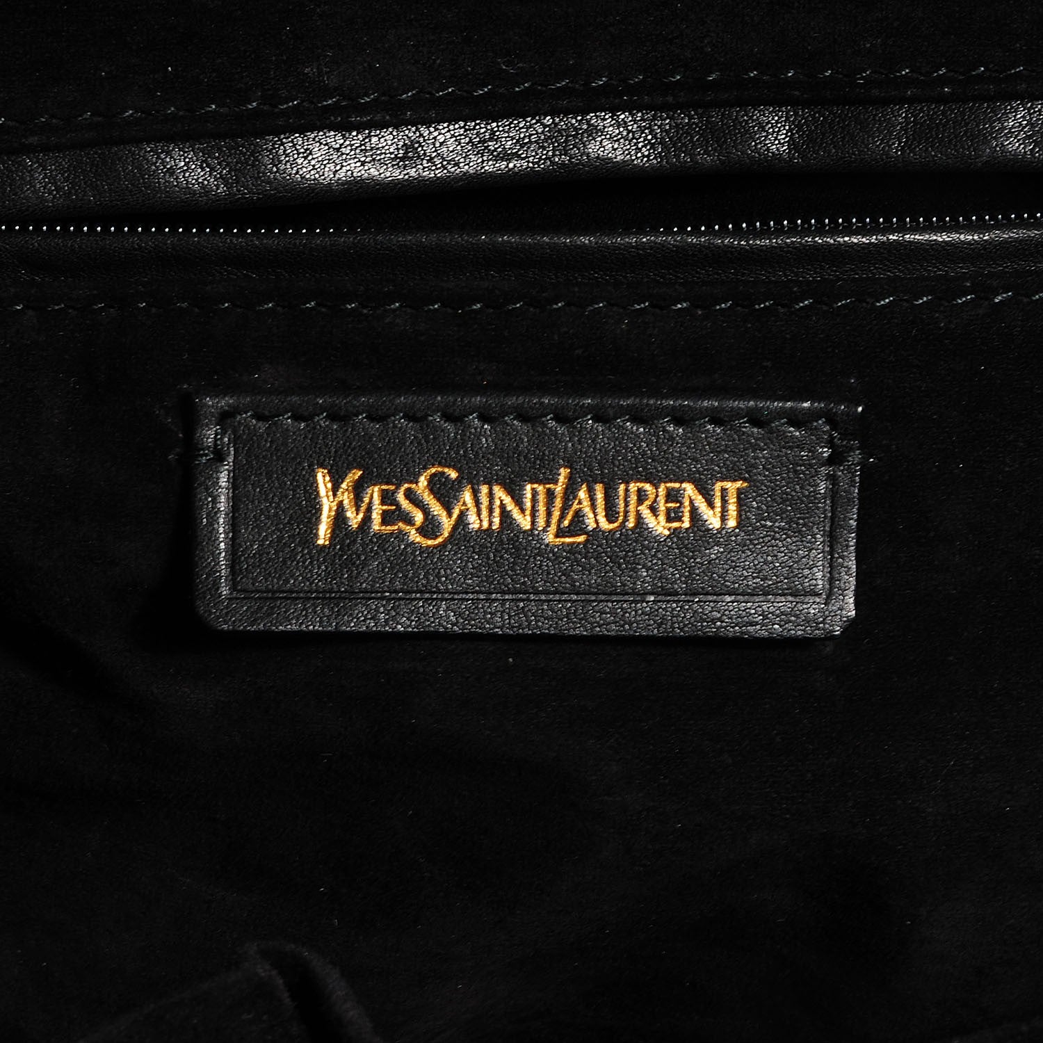 Saint Laurent Calfskin Rock Studded Easy Sac Black 6 of 8