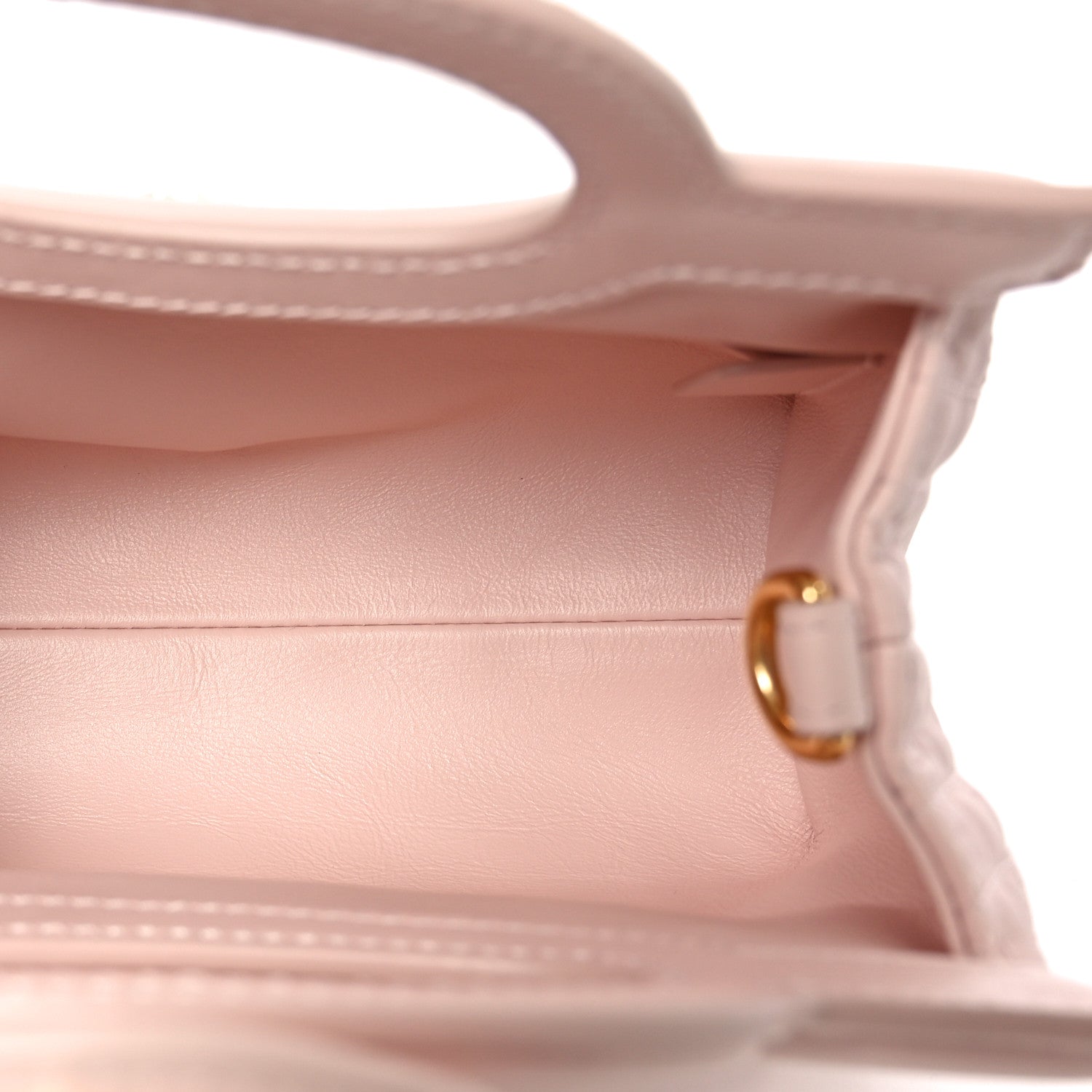 Christian Dior Lambskin Cannage Mini Jolie Top Handle Bag Powder Pink 5 of 11