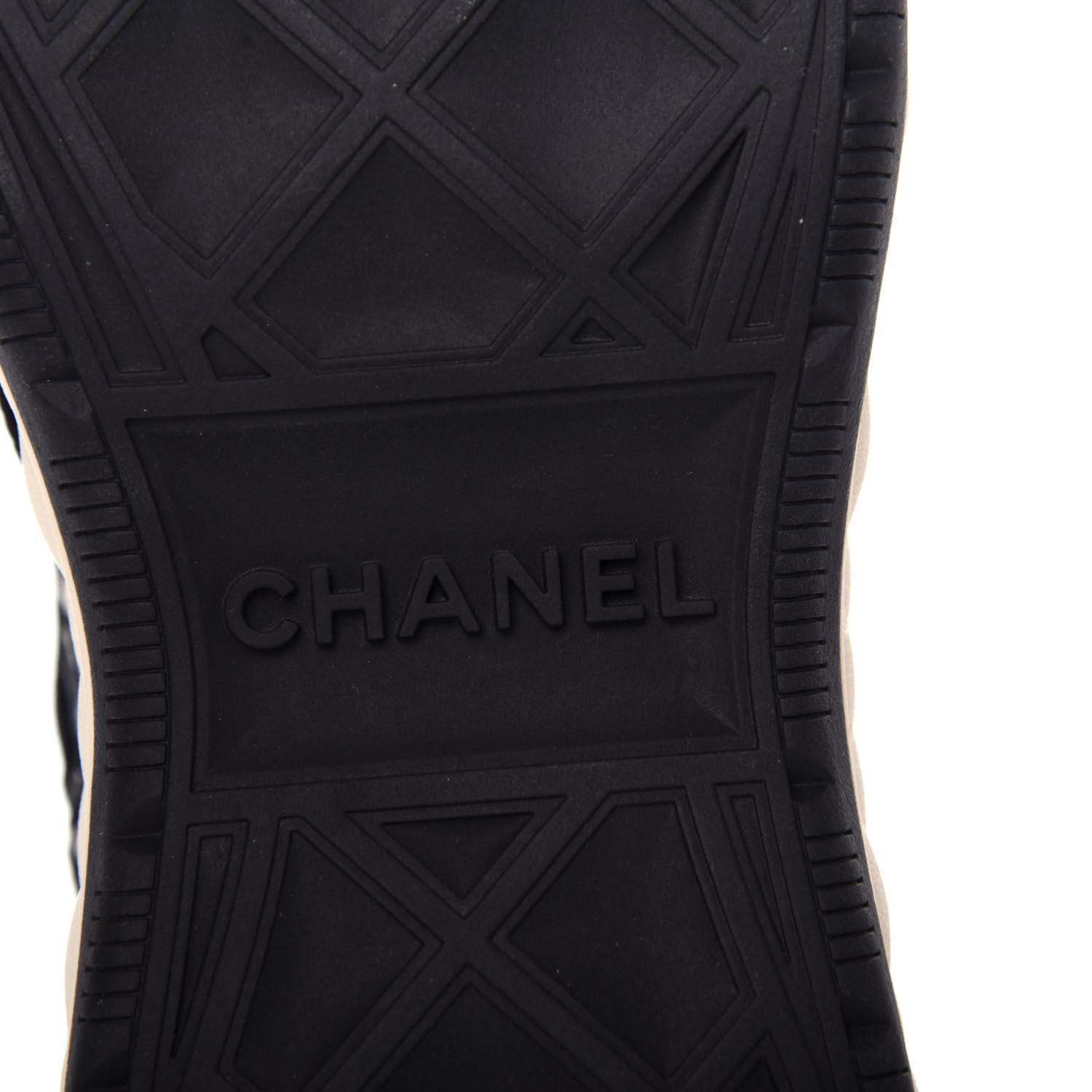 Chanel Suede Calfskin Embroidered CC Sneakers 39.5 Black 9 of 11