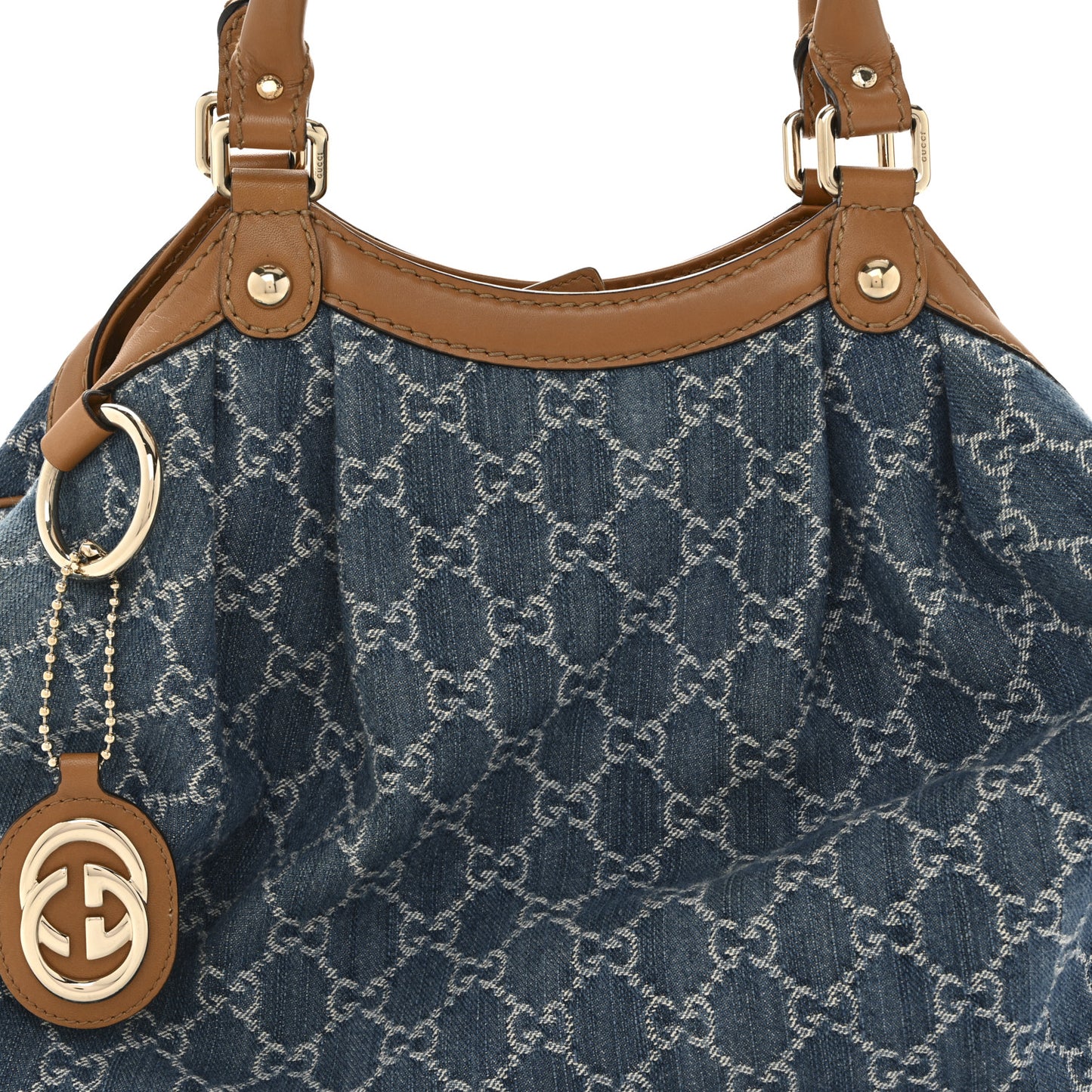 Denim Monogram Medium Sukey Tote Blue