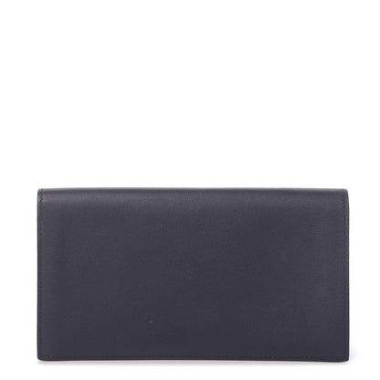 Hermes Swift Citizen Twill Long Combined Wallet Bleu Indigo 1 of 10