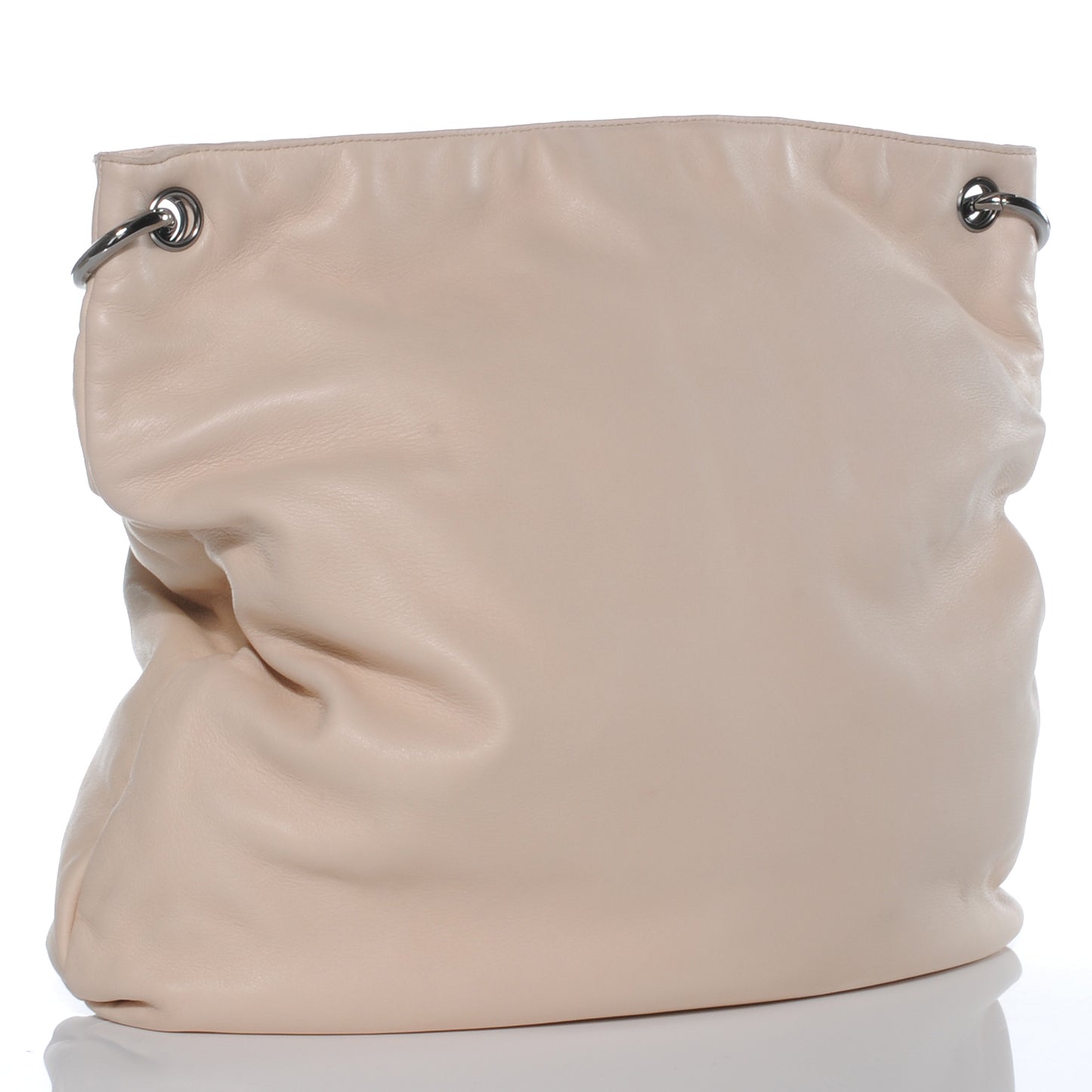 Lambskin Soft and Chain Large Hobo Beige