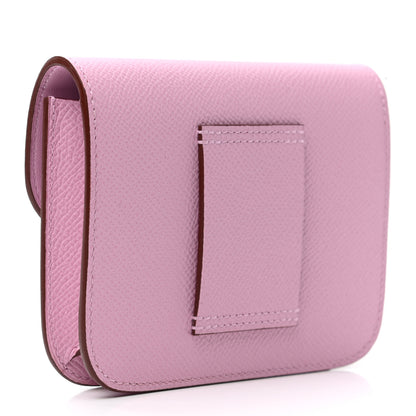 Hermes Epsom Constance Slim Wallet Mauve Sylvestre 4 of 7