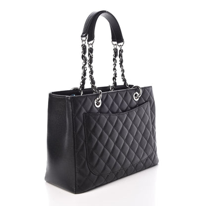 Chanel Caviar Quilted Grand Shopping Tote GST Black 3 of 7