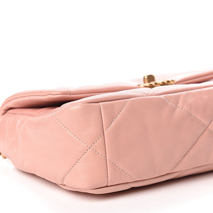 Chanel Lambskin Quilted Medium 19 Flap Light Pink 8 of 11