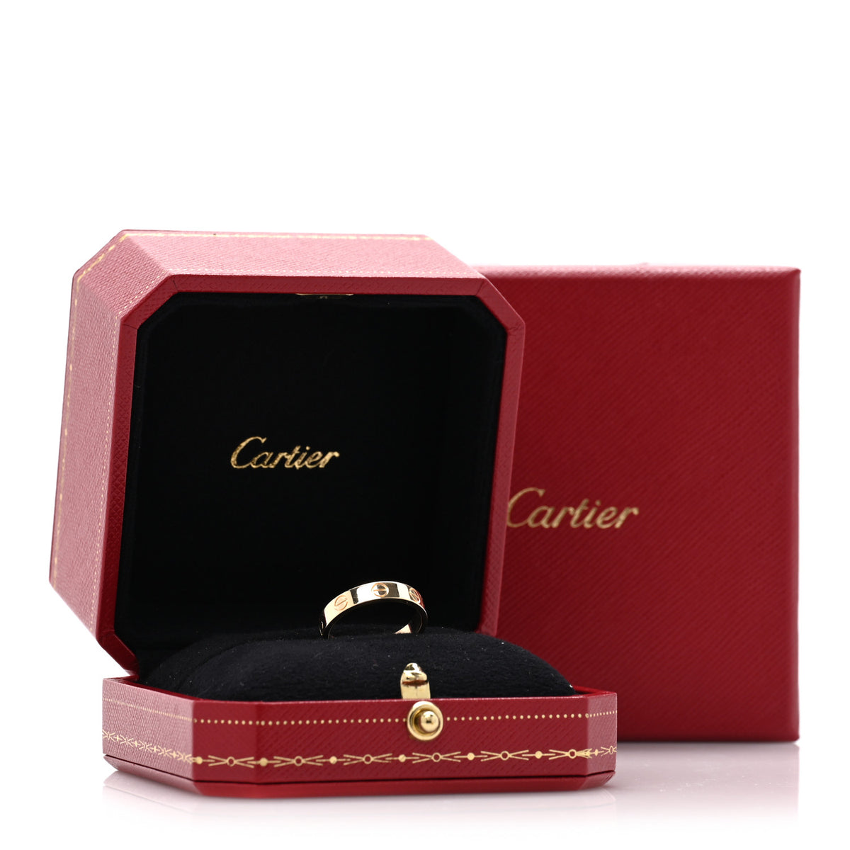 Cartier 18K Yellow Gold 3.5mm LOVE Wedding Band Ring 51 5.75 5 of 5