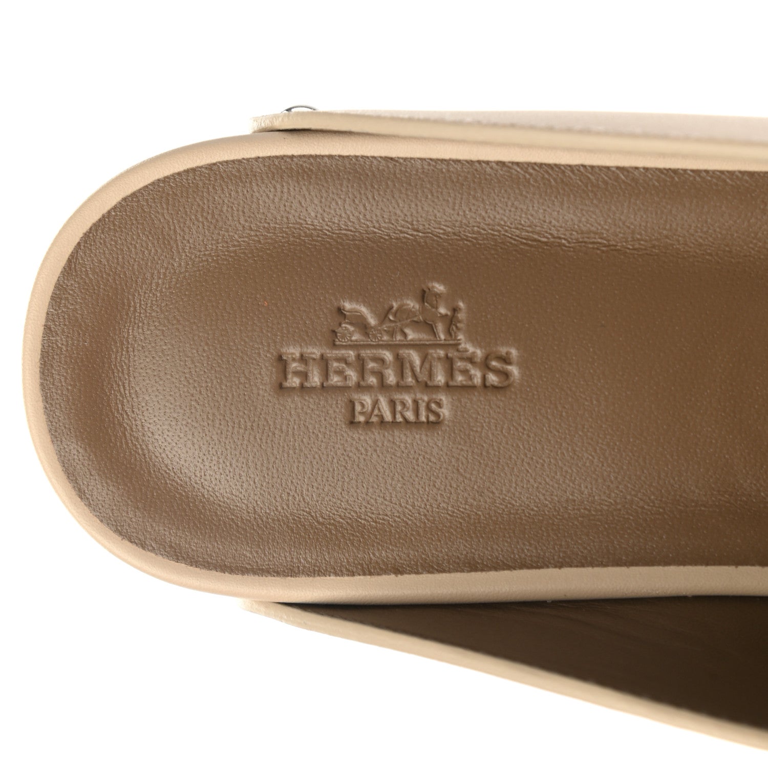 Hermes Calfskin Calya Mules 38 Hetre 7 of 8