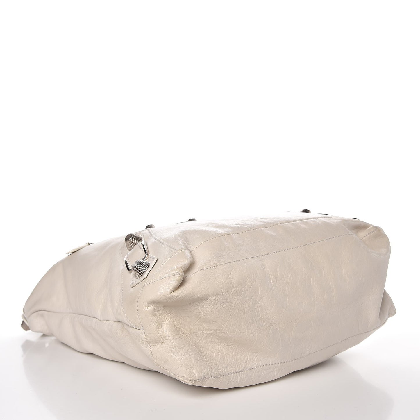 Agneau Giant 21 Silver Hardware Day Hobo White