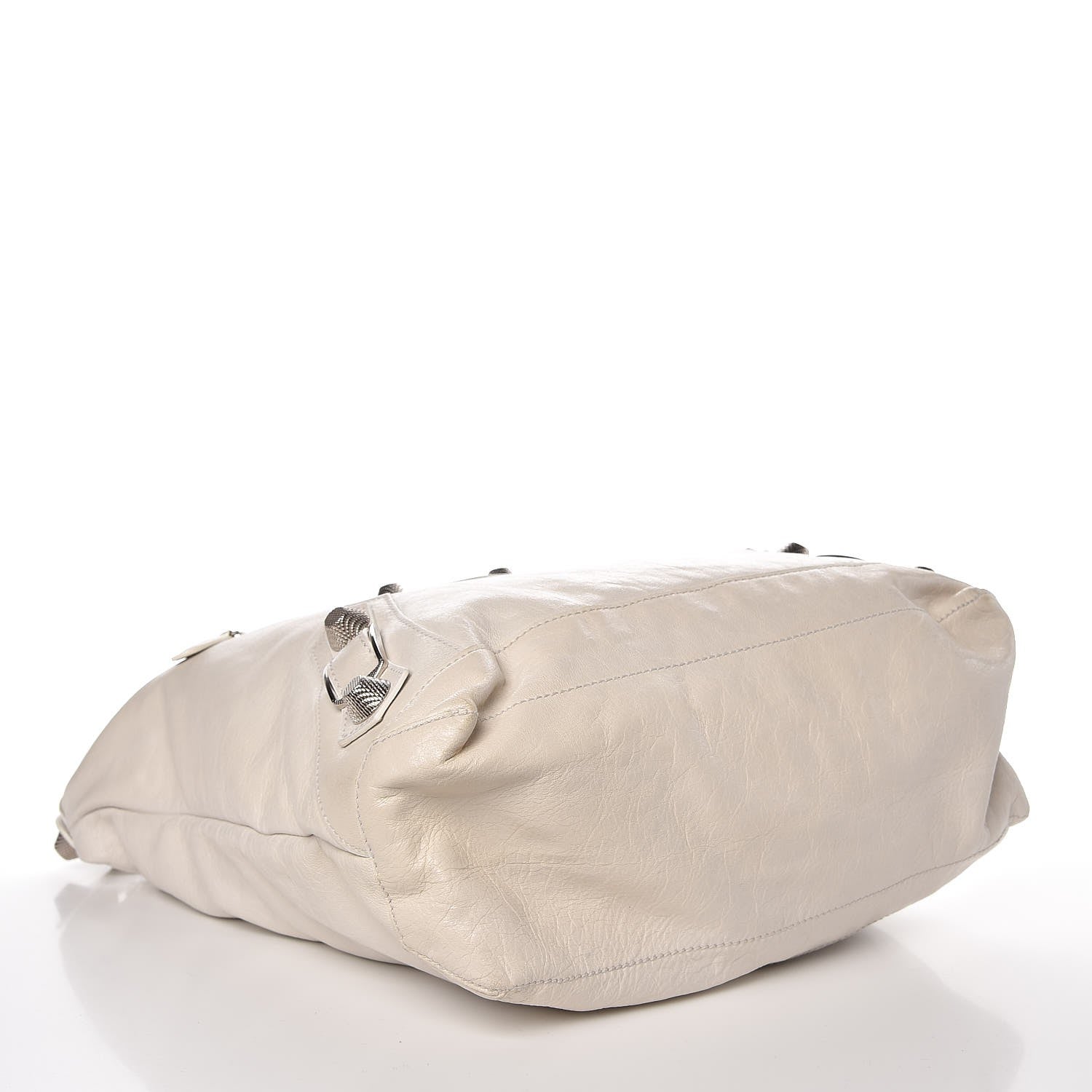 Balenciaga Agneau Giant 21 Silver Hardware Day Hobo White 4 of 9