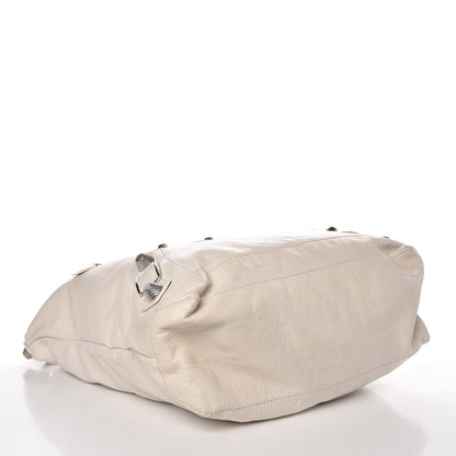 Balenciaga Agneau Giant 21 Silver Hardware Day Hobo White 4 of 9