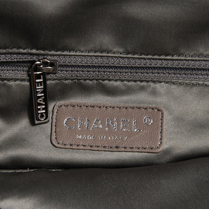 Chanel Lambskin Quilted Sharpei Frame Tote Black 6 of 7