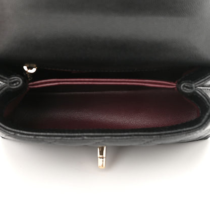 Chanel Caviar Quilted Extra Mini Coco Handle Flap Black 5 of 13