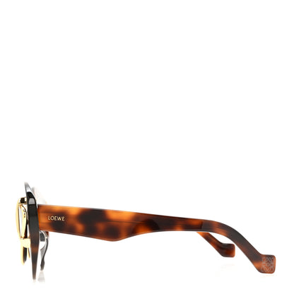Loewe Acetate Metal Double Frame Cat Eye Sunglasses LW401191I Havana 3 of 7