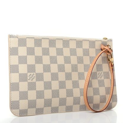 Louis Vuitton Damier Azur Neverfull MM GM Pochette 3 of 7