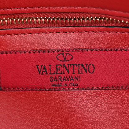 Valentino Garavani Nappa Rockstud Spike Side Slip Zip Clutch Lipstick 5 of 6