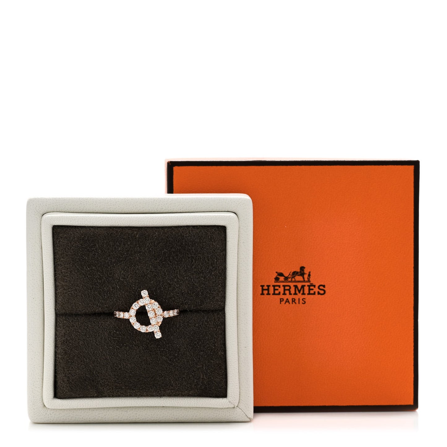 18K Rose Gold Diamond Finesse Ring 52 6