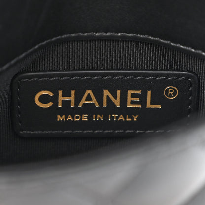 Chanel Lambskin Quilted Side Packs White Black 6 of 16