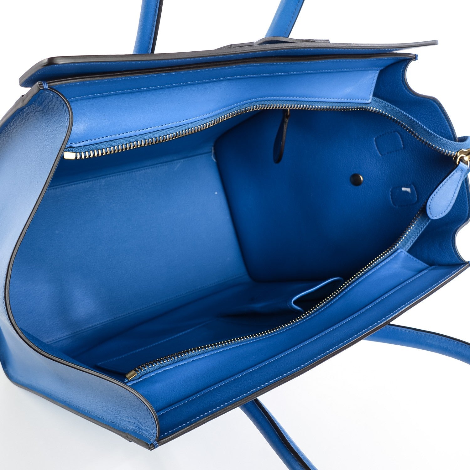 Celine Palmelato Mini Luggage Electric Blue 5 of 8