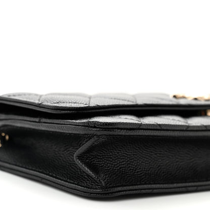 Chanel Caviar Quilted Long Clutch With Chain Black 10 of 12