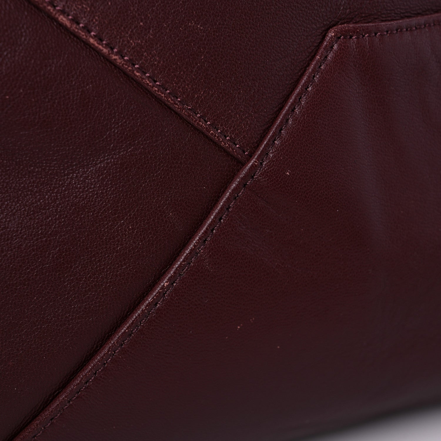 Celine Lambskin Horizontal Bi-Color Cabas Hibiscus Rust 12 of 14