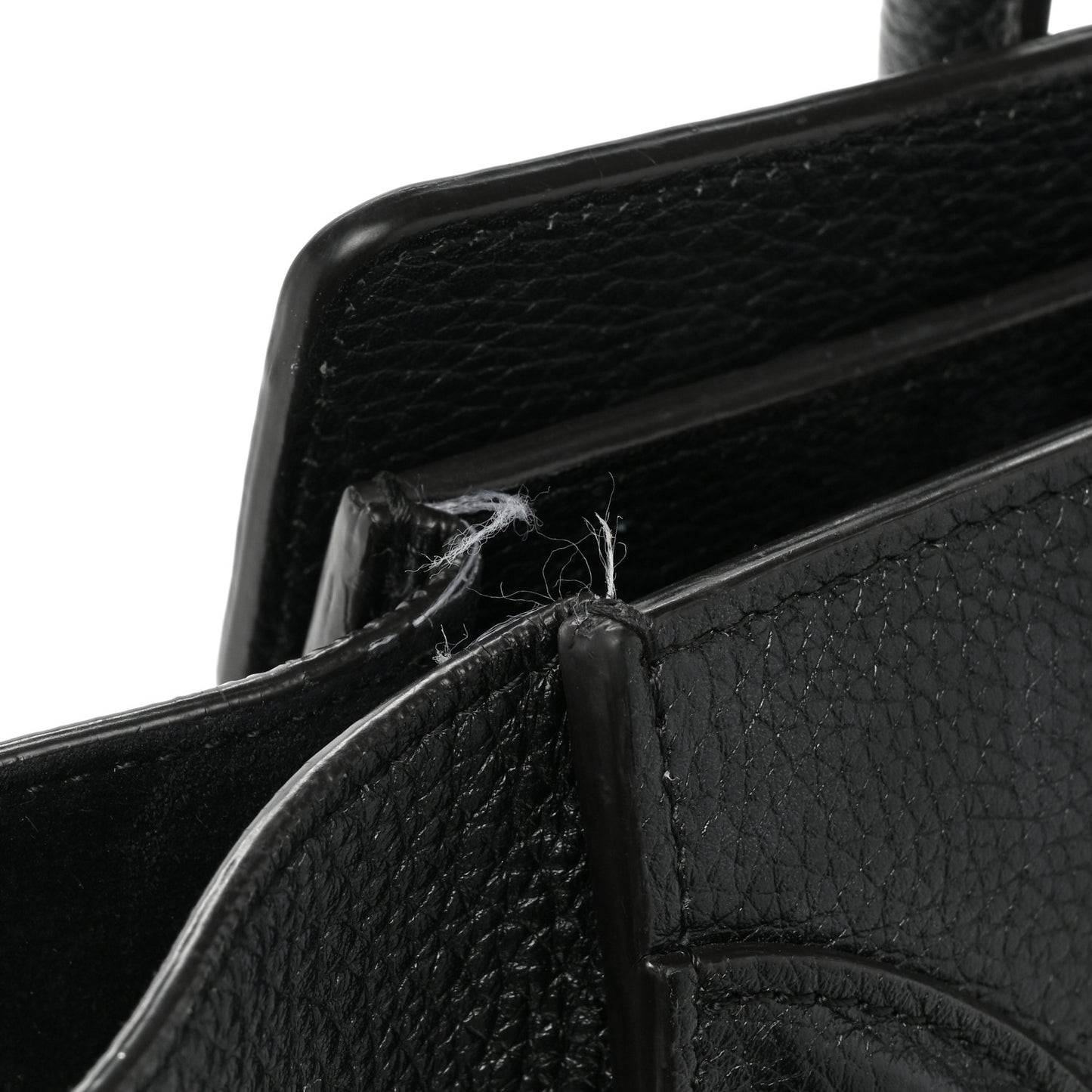 Drummed Calfskin Micro Luggage Black