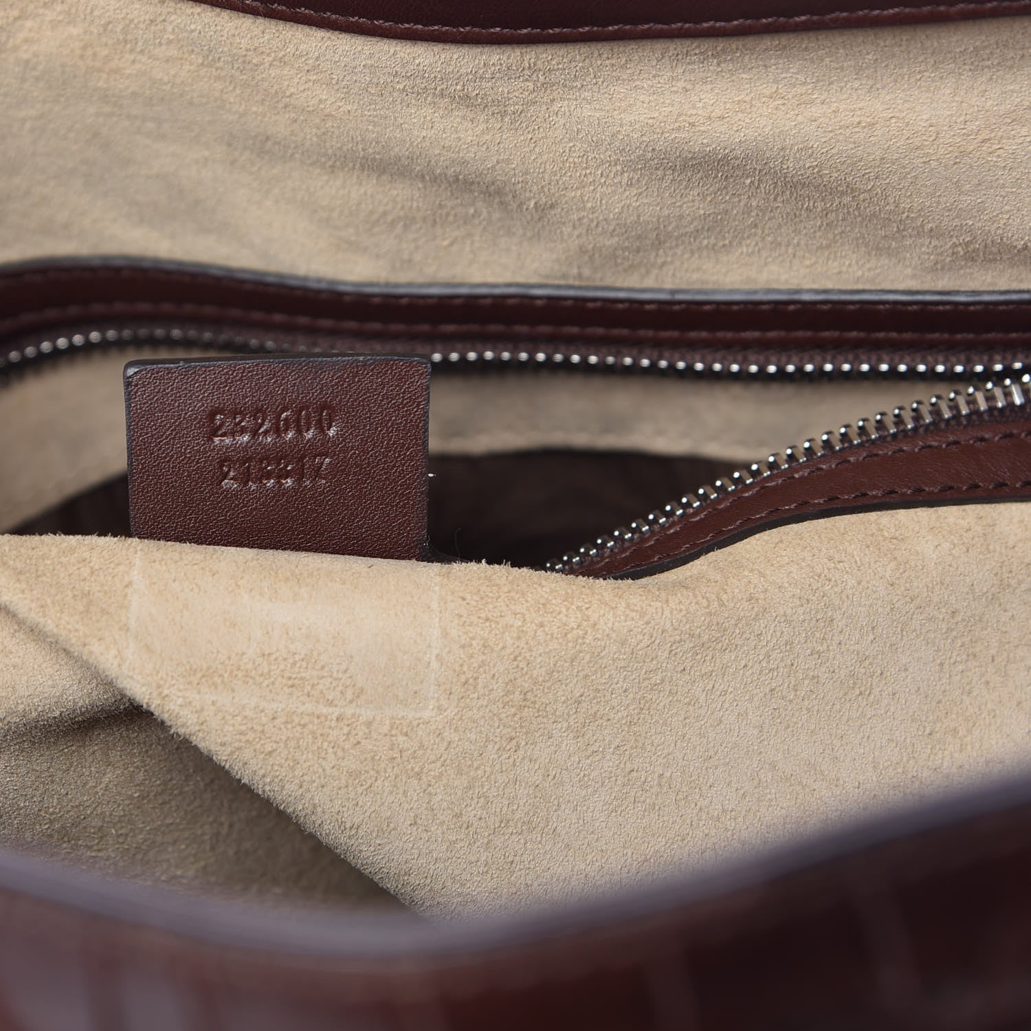 Gucci Crocodile Tote Bag Brown 9 of 13