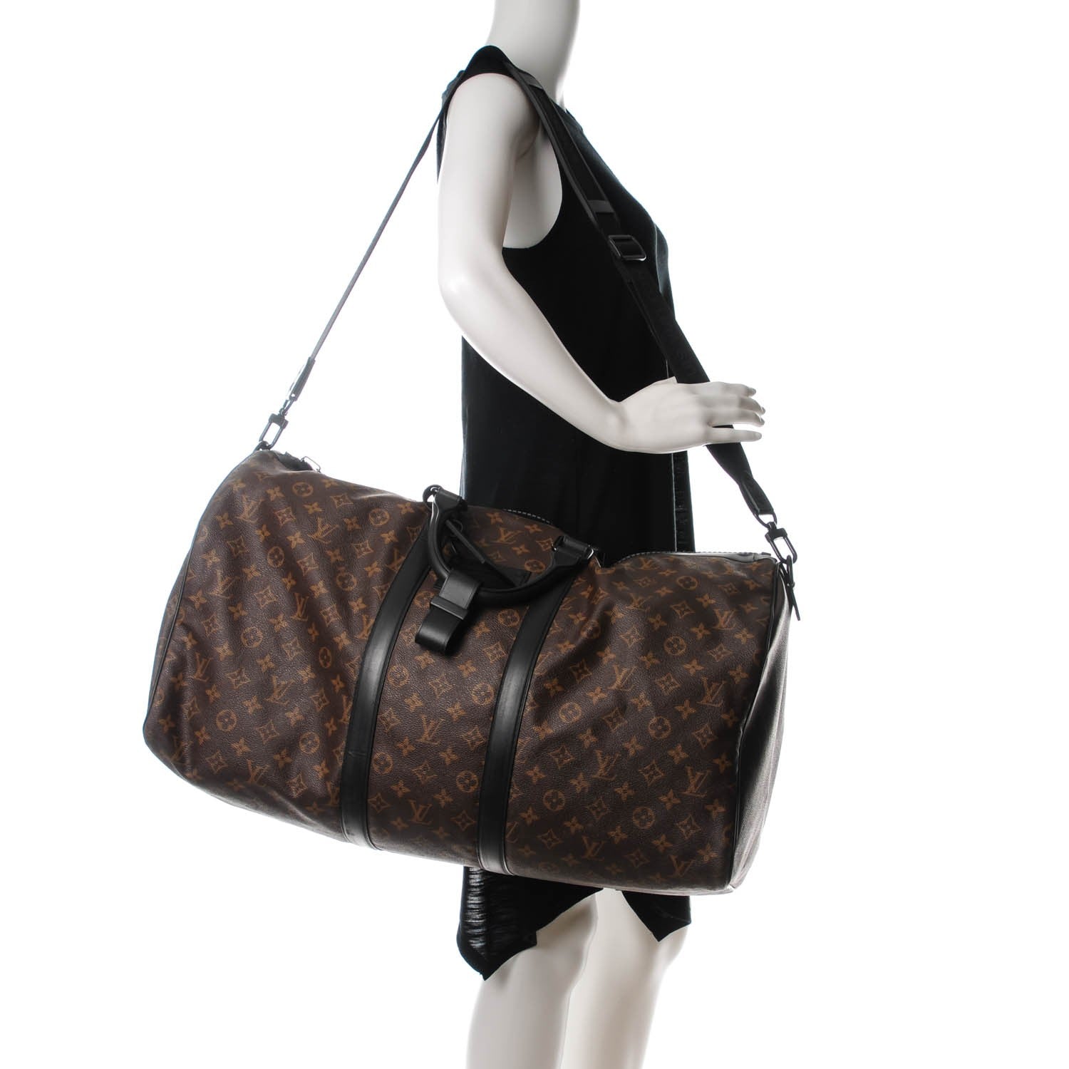 Louis Vuitton Monogram Waterproof Keepall Bandouliere 55 2 of 12