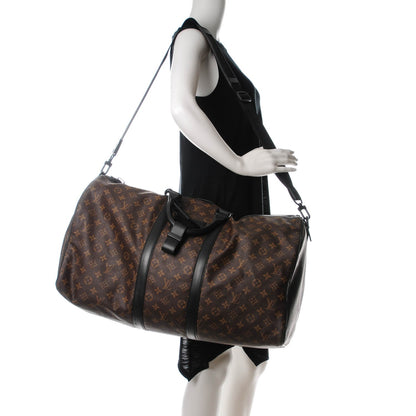 Louis Vuitton Monogram Waterproof Keepall Bandouliere 55 2 of 12
