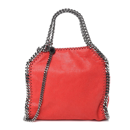 Stella McCartney Shaggy Deer Mini Falabella Fold Over Cherry 1 of 9