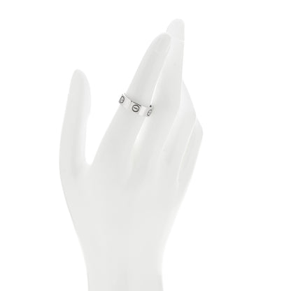 Cartier 18K White Gold 5.5mm LOVE Ring 54 6.75 2 of 5