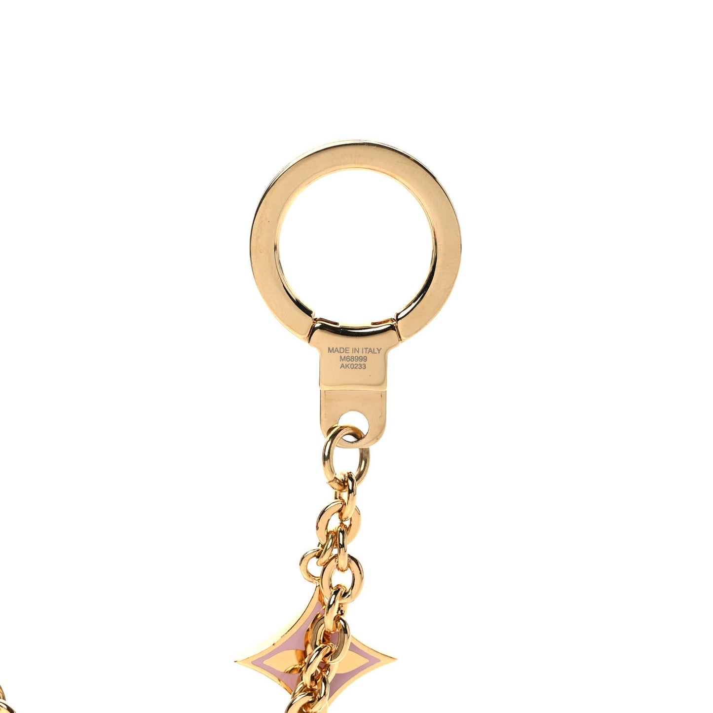 Monogram Spring Street Bag Charm Key Holder Gold