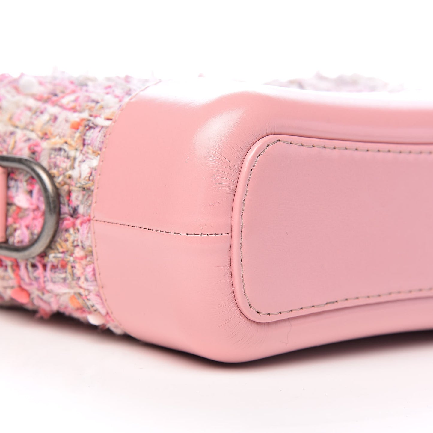 Tweed Calfskin Small Gabrielle Hobo Light Pink