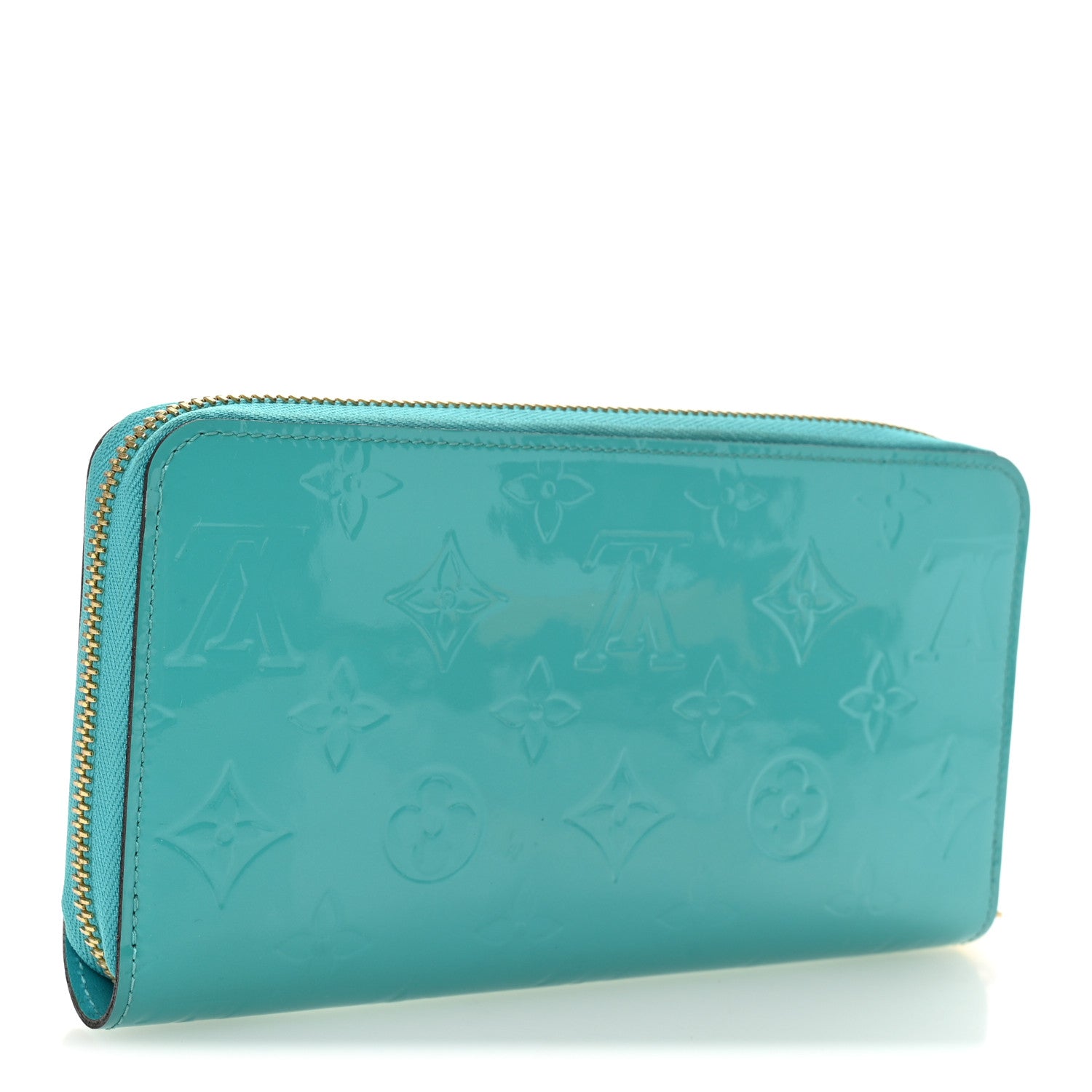 Louis Vuitton Vernis Zippy Wallet Turquoise 3 of 8